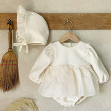 Load image into Gallery viewer, Y93101LS-Spliced Fashion Plush Lace Skirt Jumpsuit + Hat (Pre-sale Delivery in Early December)