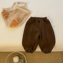 Load image into Gallery viewer, D23304PA-baby autumn and winter plus velvet sports warm pants