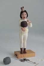 將圖片載入圖庫檢視器 BB2325PCW-秋冬密邊高領打底衫+打底褲親子家居套裝