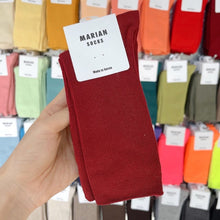 Load image into Gallery viewer, M-1605AC-Korean MARIAN Morandi color long tube socks for adults (5 pairs minimum order, can be mixed colors)