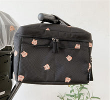 Load image into Gallery viewer, 9511414AC- Korean style embroidered bear cooler bag baby stroller storage cooler bag