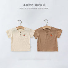 Load image into Gallery viewer, D24332SE-Summer fruit embroidered short-sleeved top