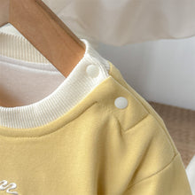 Load image into Gallery viewer, M2403717LS-秋季韓版可愛拼色雙帶口袋連身爬服