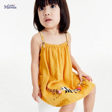 Load image into Gallery viewer, S1222DS-Little maven summer short-sleeved girls animal pattern dress