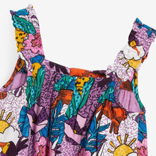 Load image into Gallery viewer, 8232DS-malwee new summer European and American flower girl sleeveless overalls skirt