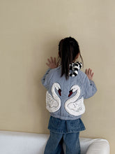 Load image into Gallery viewer, DK250688PA-秋冬季抓絨假兩件牛仔款褲