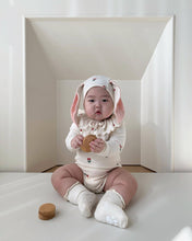 Load image into Gallery viewer, AL668183788117LS-Summer Bunny Shape Cherry Print Bodysuit + Hat