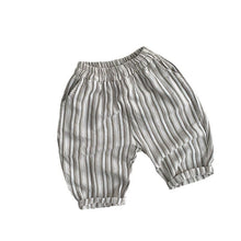 Load image into Gallery viewer, 88037PA-Summer Korean style versatile striped seven-point casual pants