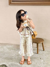 將圖片載入圖庫檢視器 1011TG-夏季海邊度假風背心+清涼九分褲2件套
