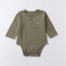 Load image into Gallery viewer, D23205LS-Autumn pure cotton fruit embroidery long-sleeved bodysuit