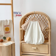 Load image into Gallery viewer, 2402647LS-Summer Korean version of short-sleeved cute bear thin bodysuit