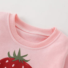 Load image into Gallery viewer, 8690SE-malwee casual big strawberry long-sleeved crew neck shirt