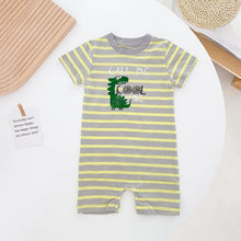 Load image into Gallery viewer, BRS1046LS-Summer Korean style vest dinosaur cotton shorts two-piece set