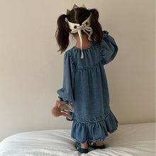 Load image into Gallery viewer, C85221DS-Fashionable girls long-sleeved fishtail denim dress