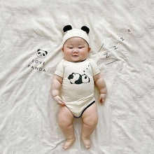 Load image into Gallery viewer, 71717LS-Summer Korean version of sleepy panda bodysuit + hat