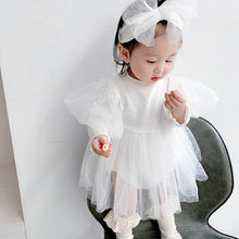 Load image into Gallery viewer, k2142DS-Korean style bubble sleeve long sleeve outing princess dress + hair band