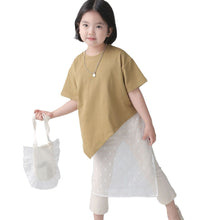 Load image into Gallery viewer, BB2405PCW-Spring and summer children's elastic eight-point leggings flared pants parent-child wear