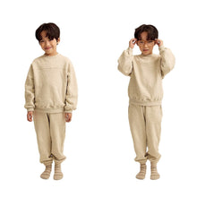 Load image into Gallery viewer, Y8402TG-Round neck loose fashion stitching cotton sweater suit