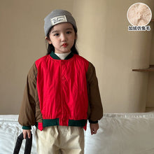 Load image into Gallery viewer, D83263SE-Autumn and winter thick short version contrast color stitching jacket