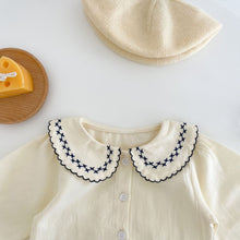 Load image into Gallery viewer, k3855TG- Korean cotton embroidered suspender top + suspender pants set