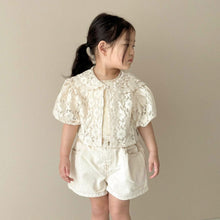 Load image into Gallery viewer, Y7416SE-Summer lace hollow large lapel short open-front jacket