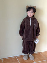 Load image into Gallery viewer, DZ240190JG-Autumn and winter flannel thickened top + trousers home set
