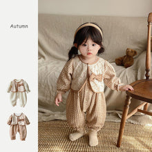 Load image into Gallery viewer, 2303051LS- Korean retro Chanel style fake two-piece jumpsuit