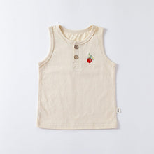 Load image into Gallery viewer, D23118SE-Summer cotton sleeveless embroidered vest & solid color pants