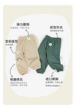 Load image into Gallery viewer, J1186PA-Spring and Autumn Boys and Girls Waffle Drawstring Pants Loose Casual Pants