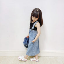 Load image into Gallery viewer, 23011PCW-Spring and Summer Japanese Retro High Waist Side Slit Denim Skirt Parent-child Outfit