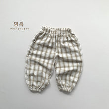 Load image into Gallery viewer, 88086PA- Very good ~ Plaid anti-mosquito pants children's summer thin outer wear long pants boys and girls Korean version all-match trendy children's clothing