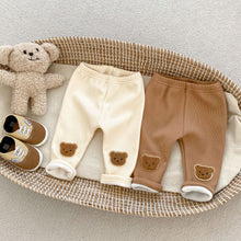 Load image into Gallery viewer, S23230PA-Autumn and winter plus velvet warm bear elastic casual large PP pants