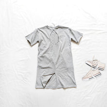 Load image into Gallery viewer, 23007PCW-Spring and summer Japanese style color matching backless open X long loose parent-child dress