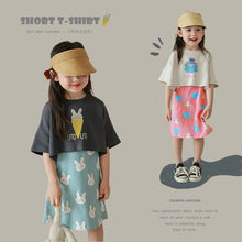 Load image into Gallery viewer, <Taiwan Pavilion> 202339TG-Summer cute short top + full print vest skirt