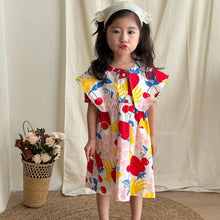 Load image into Gallery viewer, X21183DS-Summer cotton Korean style floral dress