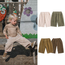 Load image into Gallery viewer, D23319TG-Versatile corduroy solid color children's casual pants
