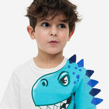 Load image into Gallery viewer, 9522TG-Summer European and American children's casual round neck short-sleeved top + elastic waist pants set