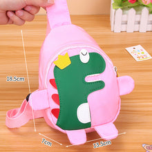 Load image into Gallery viewer, 82601AC- Korean cartoon little dinosaur crossbody canvas bag