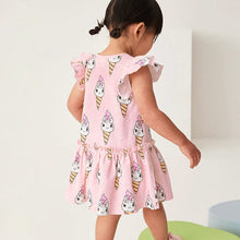 Load image into Gallery viewer, S1666DS-Little maven summer girls short-sleeved cute dress