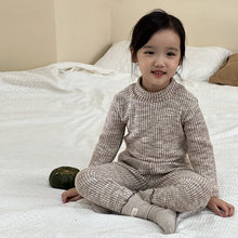 Load image into Gallery viewer, D83282JG-Autumn and winter half-high collar thickened warm top + trousers home two-piece set