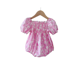 Load image into Gallery viewer, 6201LS-Korean summer baby girl puff sleeves bodysuit