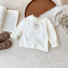 Load image into Gallery viewer, 2401327TG-秋季兒童條紋上衣&兔子造型牛仔吊帶褲