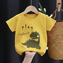 Load image into Gallery viewer, IDX40SE-Summer pure cotton round neck multi-image short-sleeved top