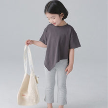 Load image into Gallery viewer, BB2405PCW-Spring and summer children's elastic eight-point leggings flared pants parent-child wear