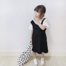 Load image into Gallery viewer, 23005PCW-Japanese style fake two-piece suspender dress parent-child outfit