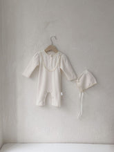 Load image into Gallery viewer, Y9321LS-Long Stand Collar Lace Waffle Jumpsuit