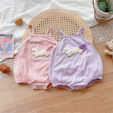 Load image into Gallery viewer, 2402288LS-Summer sling unicorn triangle bodysuit