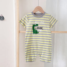 Load image into Gallery viewer, BRS1046LS-Summer Korean style vest dinosaur cotton shorts two-piece set