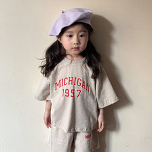 Load image into Gallery viewer, X83695TG-Summer Cotton Loose 1957 Short Sleeve Top + Shorts Set