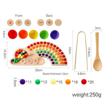 Load image into Gallery viewer, PMZ1258AC-Puzzle color classification flower rainbow board clip ball toy